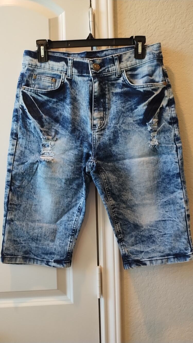 GS-115 Men's Knee Length Denim Shorts Size 30